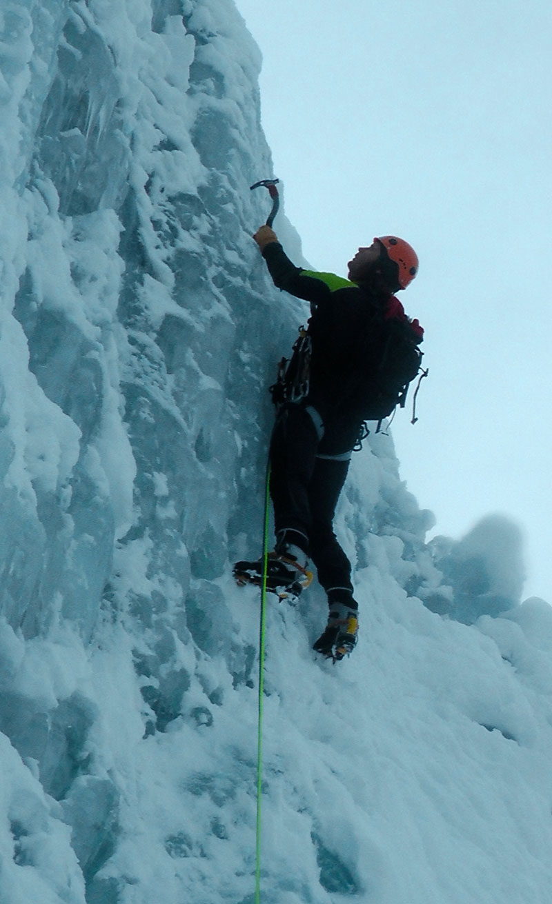 Ice Fall Climbing courses, Chamonix and Cogne