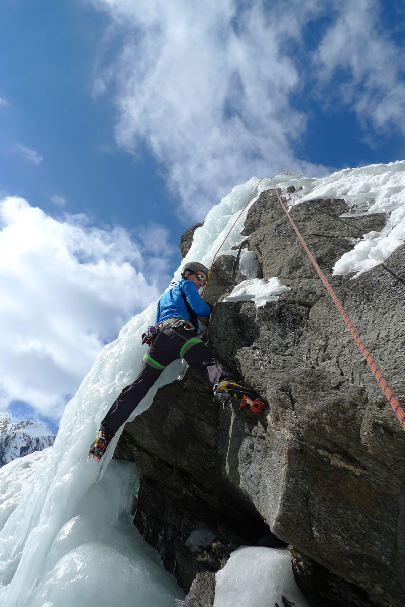 Ice Fall Climbing courses, Chamonix and Cogne