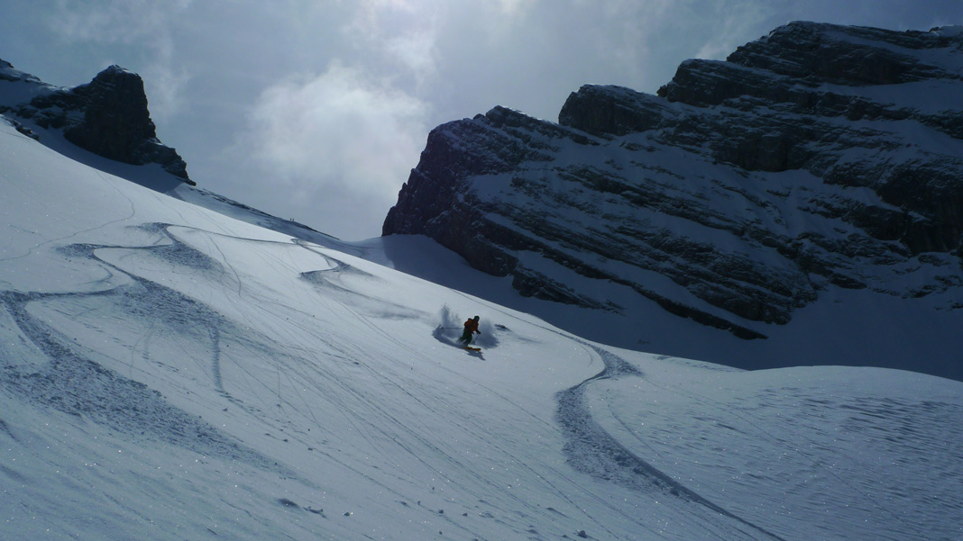 La Clusaz ski hors piste, la porte des Aravis, Freeride