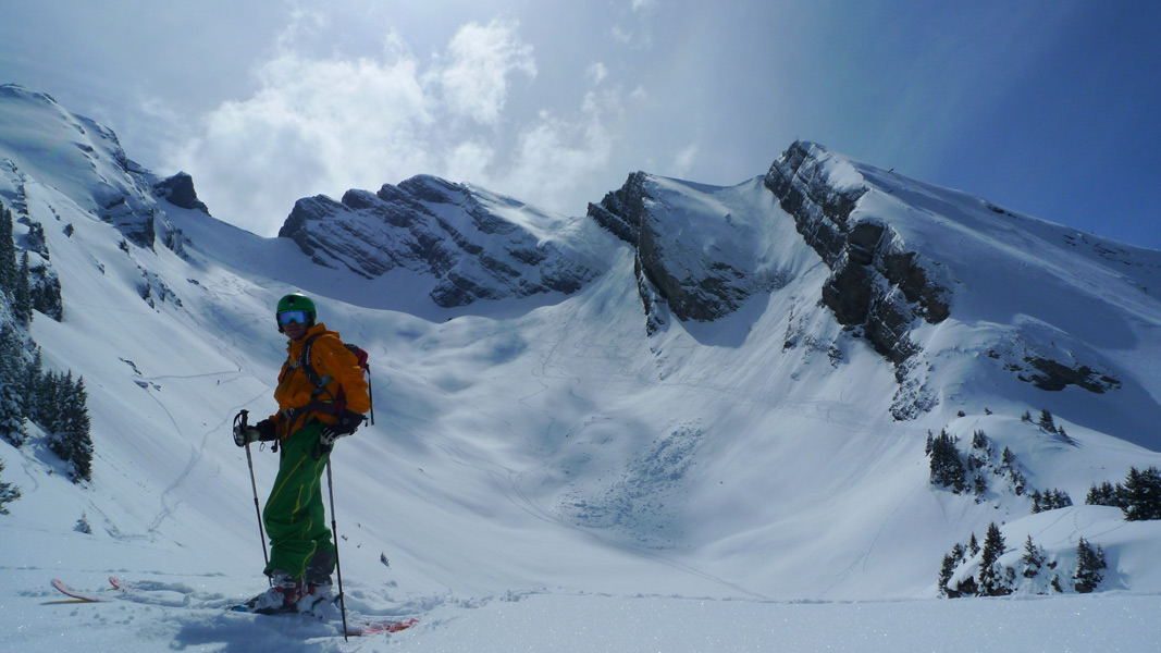 La Porte des Aravis et La Creuse, ski hors piste, ski freeride à La Clusaz