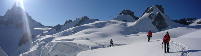 Goulottes de glace, chamonix