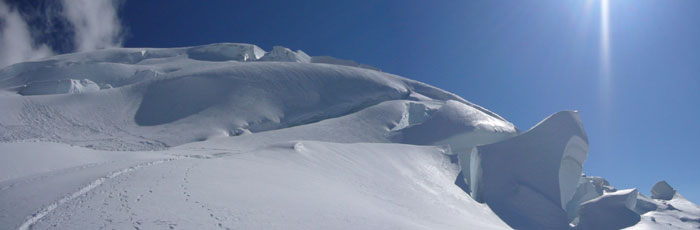 Goulottes de glace, chamonix