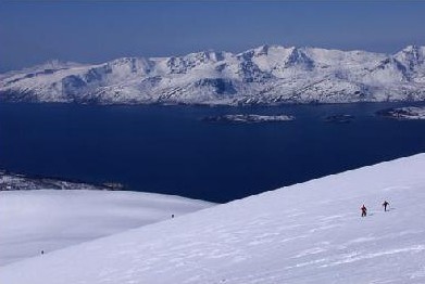 Séjours ski de randonnée et voile en Norvège, Alpes de Lygen
